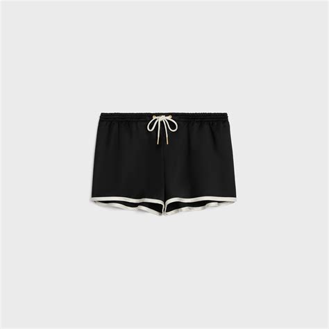 MINI TRIOMPHE SHORTS IN SATIN 